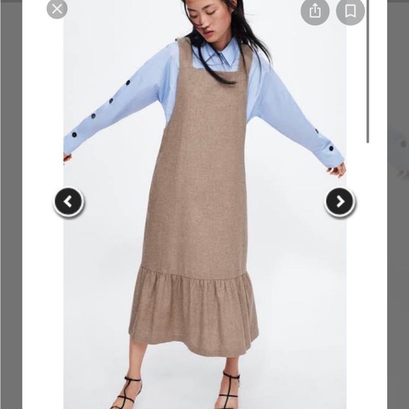 Zara Midi Gilet Dress - Picture 2 of 6